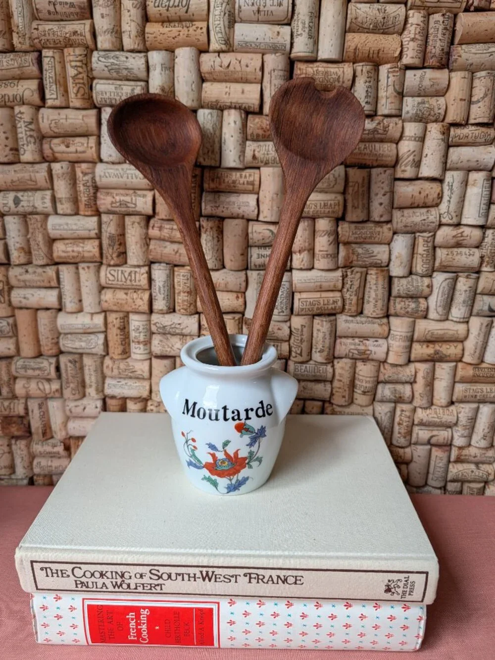 Vintage Hand‑Carved Wooden Salad Servers | MCM Danish Modern Style 11 3/4